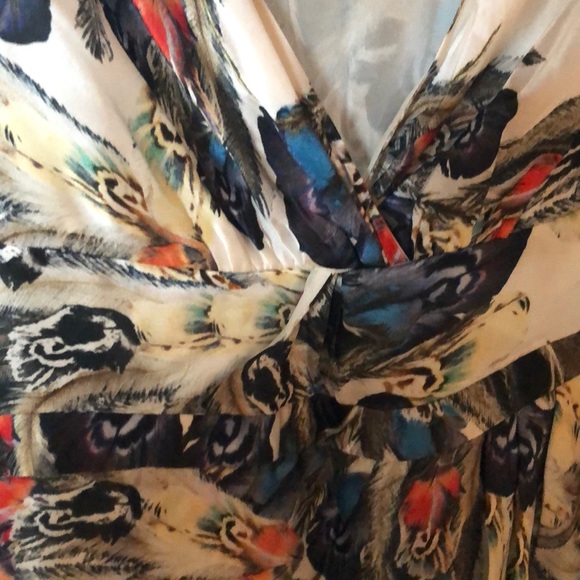 Feather patterned party dress - Picture 2 of 3